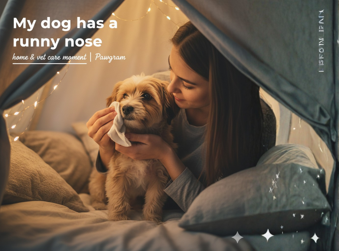 MY DOG HAS A RUNNY NONE